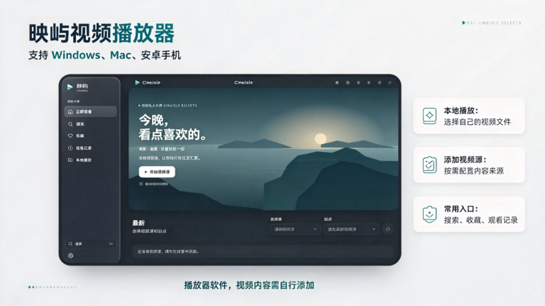合作推广：好故事，自成一屿。把喜欢的影片，安放在自己的影音空间。